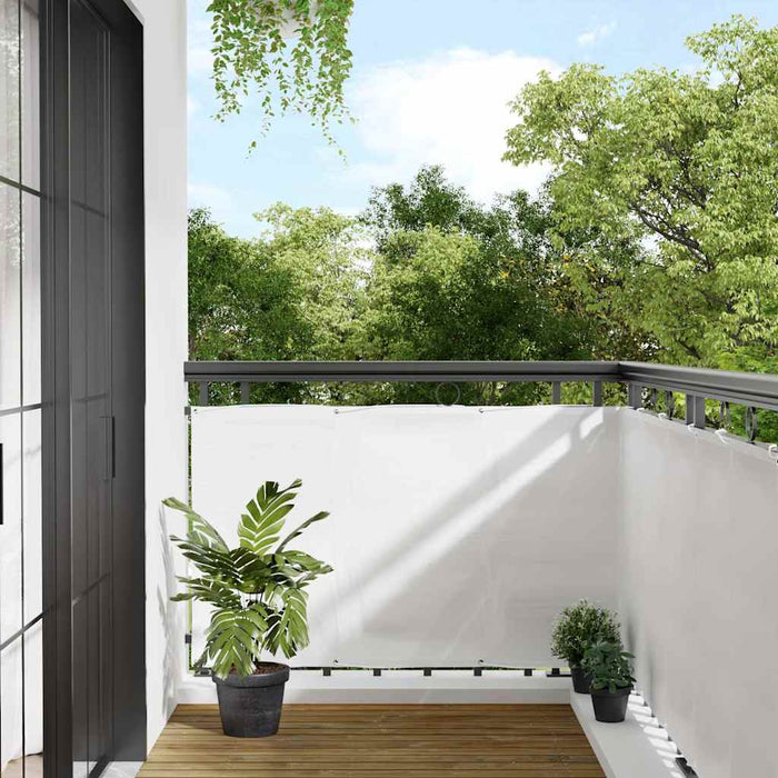 Paravan de balcon, alb, 90x800 cm, 100% poliester oxford - WALTI WALTI