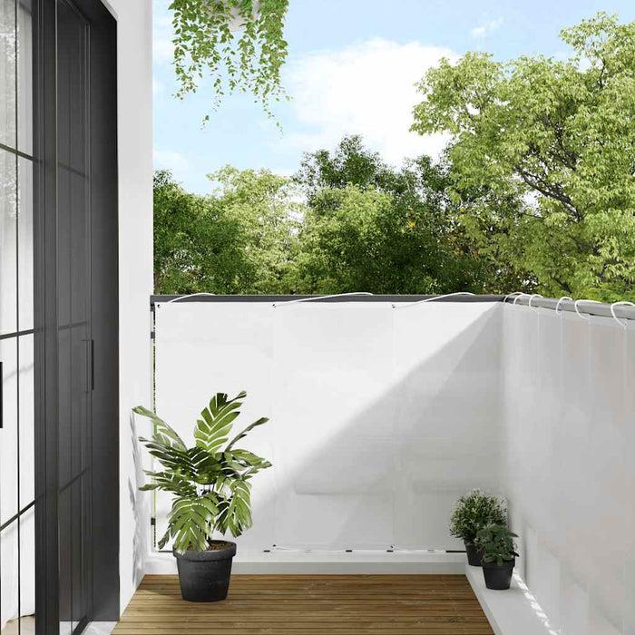 Paravan de balcon, alb, 120x700 cm, 100% poliester oxford - WALTI WALTI