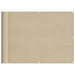 Paravan de balcon, bej, 75x1000 cm, 100% poliester oxford - WALTI WALTI