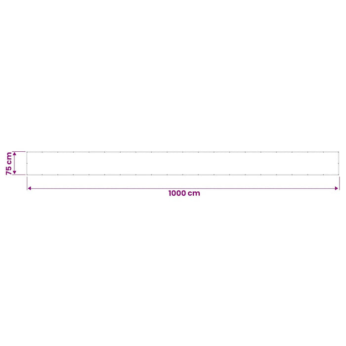 Paravan de balcon, bej, 75x1000 cm, 100% poliester oxford - WALTI WALTI