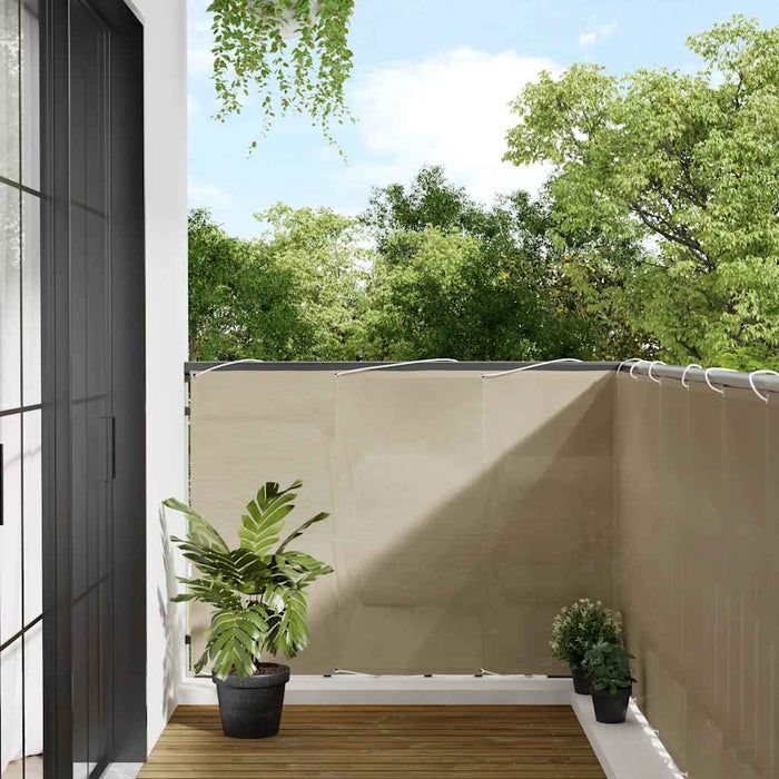 Paravan de balcon, bej, 120x700 cm, 100% poliester oxford - WALTI WALTI