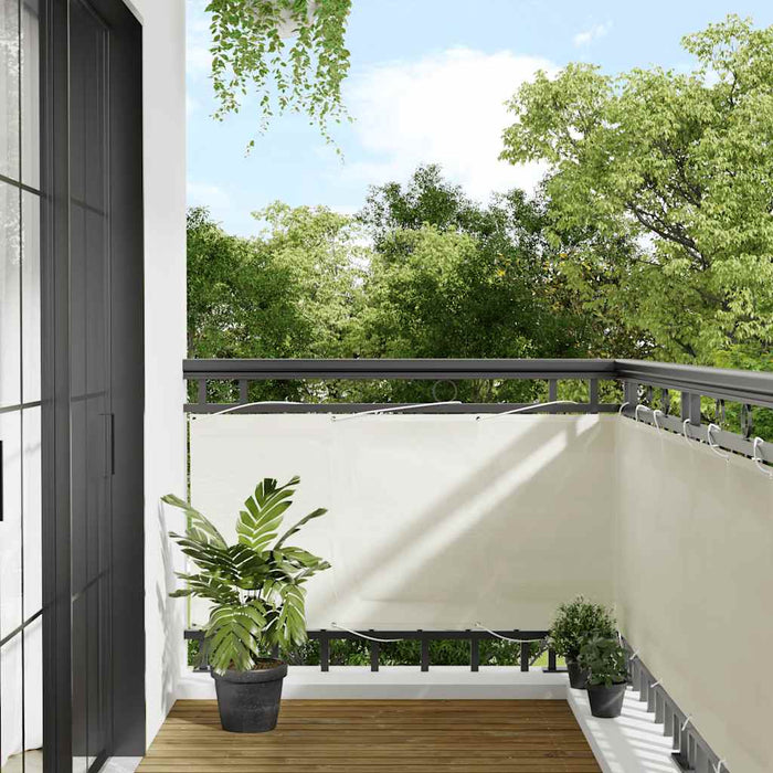 Paravan de balcon, crem, 75x1000 cm, 100% poliester oxford WALTI