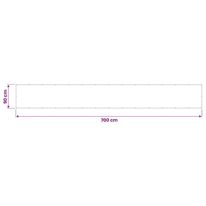 Paravan de balcon, crem, 90x700 cm, 100% poliester oxford WALTI