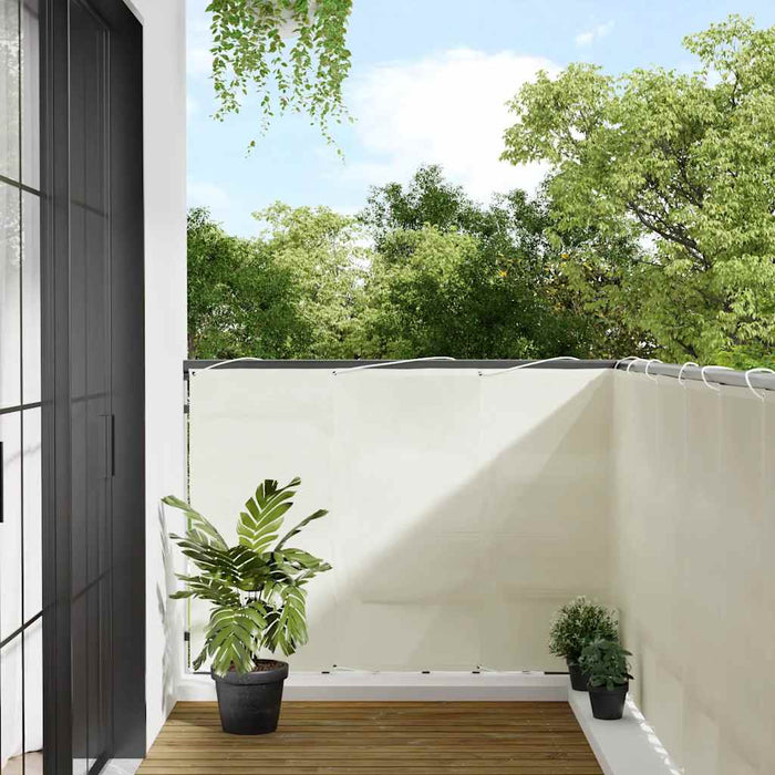 Paravan de balcon, crem, 120x700 cm, 100% poliester oxford - WALTI WALTI