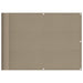 Paravan de balcon, gri taupe, 75x700 cm, 100% poliester oxford - WALTI WALTI