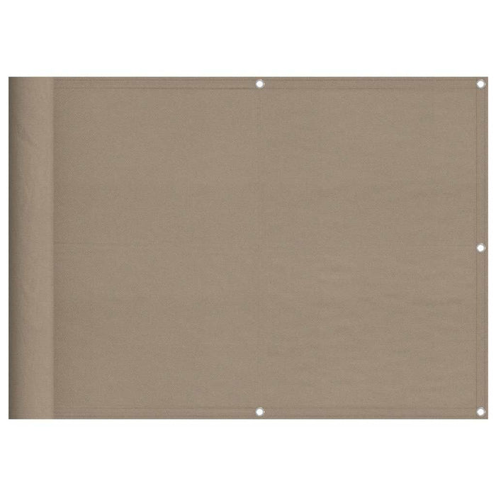 Paravan de balcon, gri taupe, 75x800 cm, 100% poliester oxford - WALTI WALTI