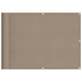 Paravan de balcon, gri taupe, 75x800 cm, 100% poliester oxford - WALTI WALTI