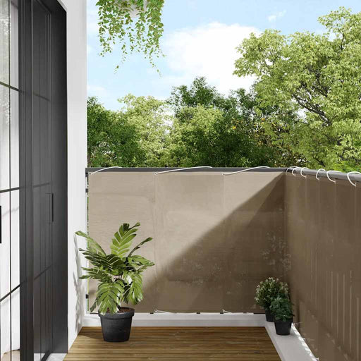 Paravan de balcon, gri taupe, 120x800 cm, 100% poliester oxford - WALTI WALTI