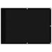 Paravan de balcon, negru, 75x800 cm, 100% poliester oxford - WALTI WALTI