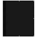 Paravan de balcon, negru, 120x1000 cm, 100% poliester oxford - WALTI WALTI