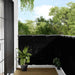 Paravan de balcon, negru, 120x1000 cm, 100% poliester oxford - WALTI WALTI