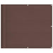 Paravan de balcon, maro, 90x800 cm, 100% poliester oxford - WALTI WALTI