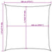 Parasolar, gri deschis, 7x7 m, 100% poliester Oxford - WALTI WALTI