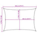 Parasolar, gri deschis, 7x5 m, 100% poliester Oxford - WALTI WALTI