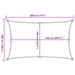 Parasolar, gri deschis, 8x5 m, 100% poliester Oxford - WALTI WALTI