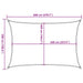 Parasolar, nisipiu, 6x5 m, 100% poliester Oxford - WALTI WALTI