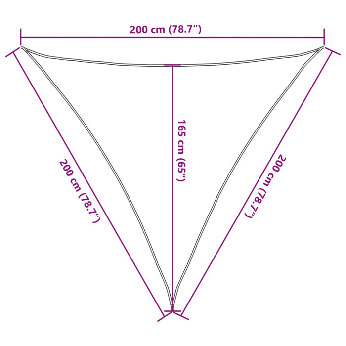 Parasolar, gri deschis, 2x2x2 m, 100% poliester Oxford - WALTI WALTI