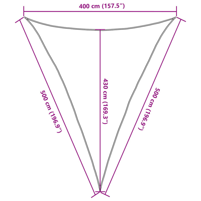 Parasolar, gri deschis, 4x5x5 m, 100% poliester Oxford - WALTI WALTI