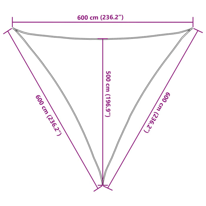 Parasolar, gri deschis, 6x6x6 m, 100% poliester Oxford - WALTI WALTI