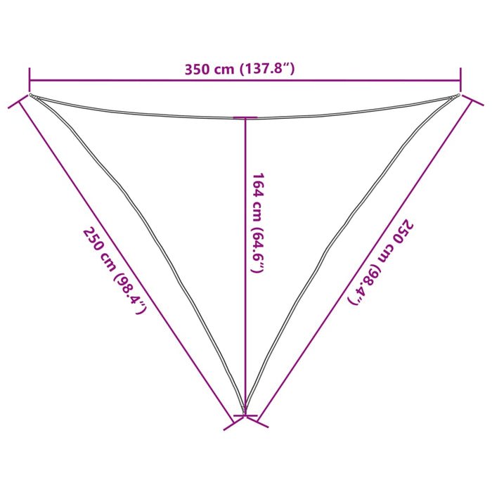 Parasolar, nisipiu, 2,5x2,5x3,5 m, 100% poliester Oxford - WALTI WALTI