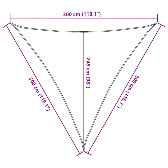 Parasolar, nisipiu, 3x3x3 m, 100% poliester Oxford - WALTI WALTI