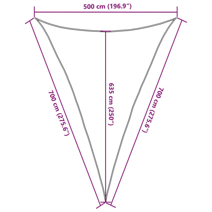 Parasolar, nisipiu, 5x7x7 m, 100% poliester Oxford - WALTI WALTI