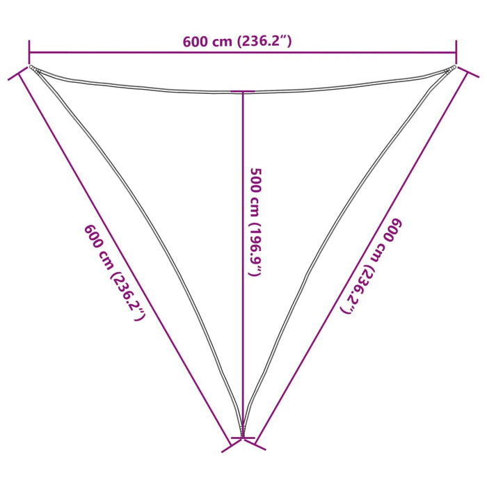 Parasolar, nisipiu, 6x6x6 m, 100% poliester Oxford - WALTI WALTI