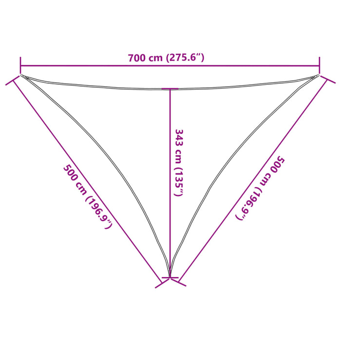 Parasolar, bej, 7x5x5 m, 100% poliester Oxford - WALTI WALTI