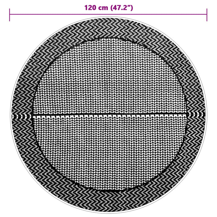 Covor de exterior, ARAKIL gri, Ø120 cm, PP - WALTI WALTI