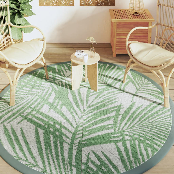 Covor de exterior, ARAKIL verde, Ø200 cm, PP WALTI
