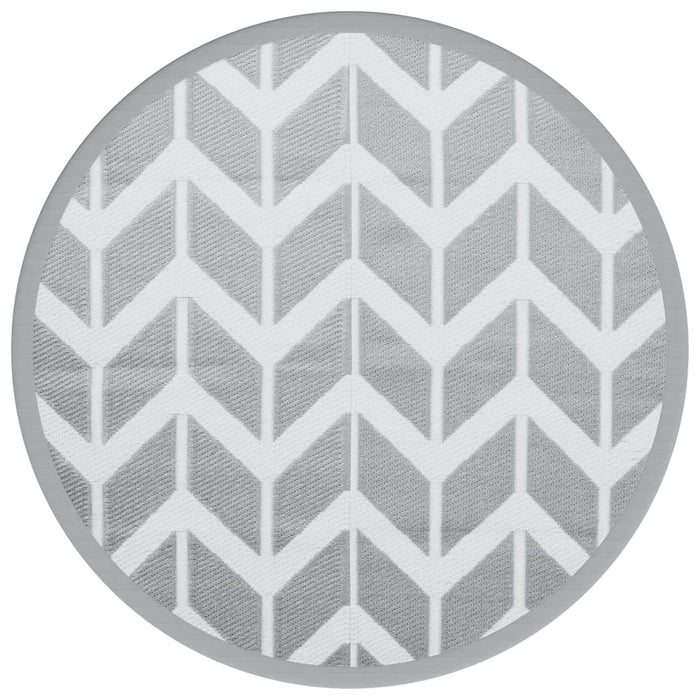 Covor de exterior, ARAKIL gri, Ø120 cm, PP - WALTI WALTI