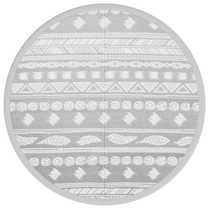 Covor de exterior, ARAKIL gri, Ø160 cm, PP WALTI