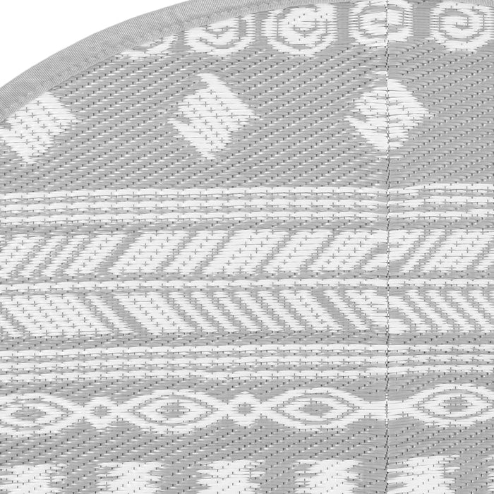 Covor de exterior, gri, Ø200 cm, PP - WALTI WALTI