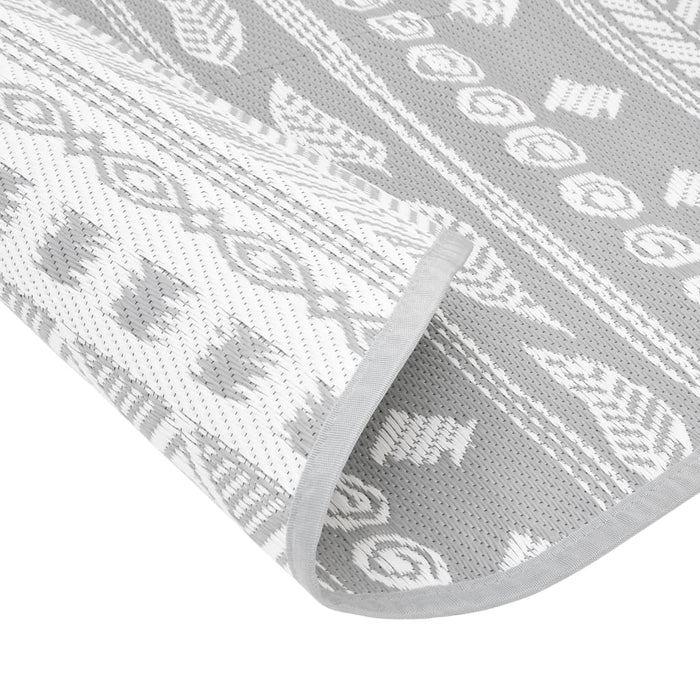 Covor de exterior, gri, Ø200 cm, PP - WALTI WALTI