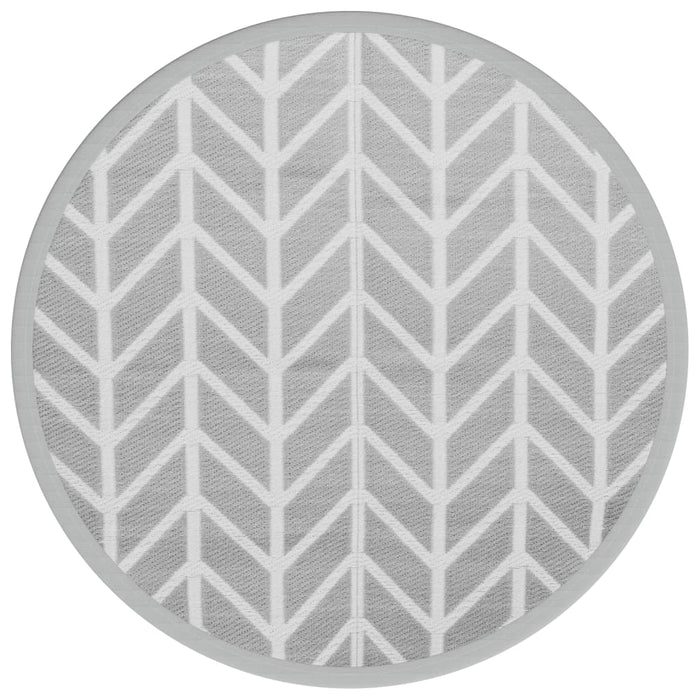 Covor de exterior, ARAKIL gri, Ø120 cm, PP WALTI