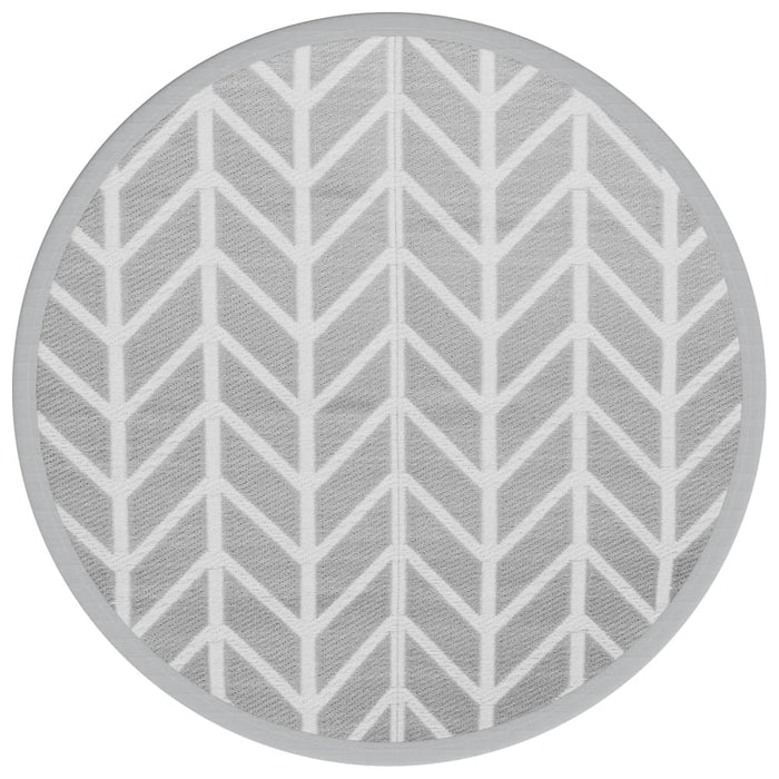 Covor de exterior, ARAKIL gri, Ø160 cm, PP - WALTI WALTI