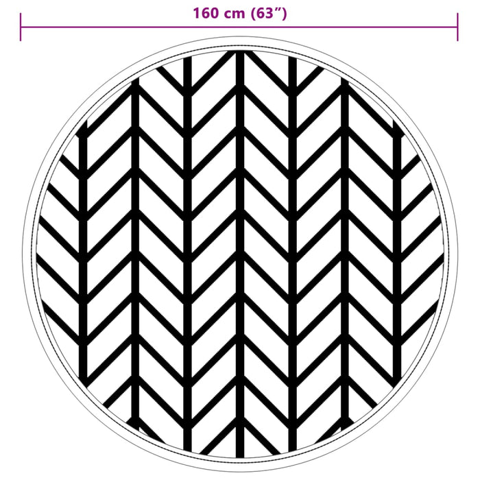 Covor de exterior, ARAKIL gri, Ø160 cm, PP - WALTI WALTI