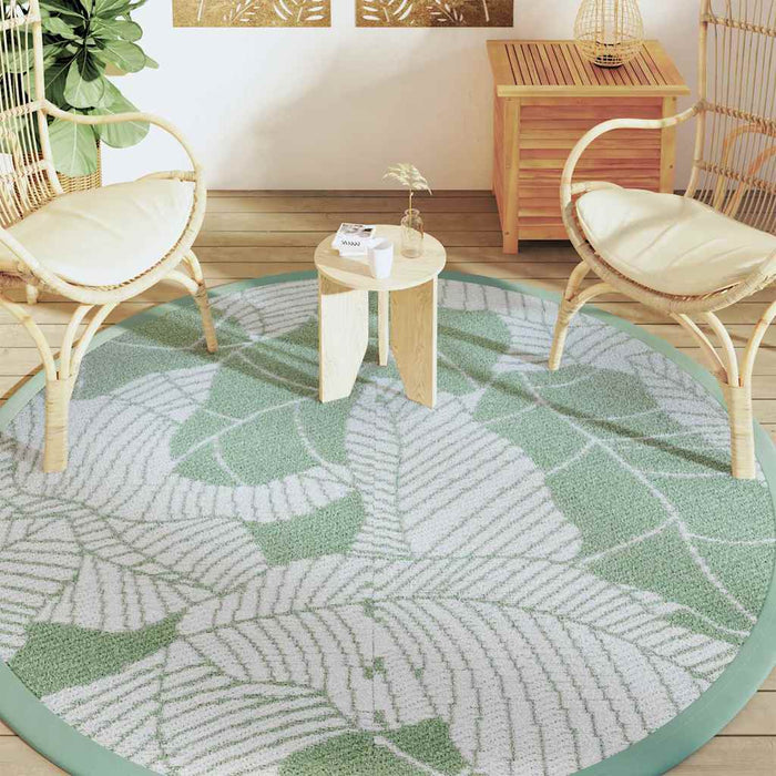 Covor de exterior, ARAKIL verde, Ø200 cm, PP WALTI