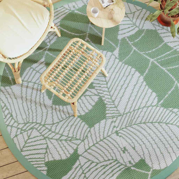Covor de exterior, ARAKIL verde, Ø200 cm, PP WALTI