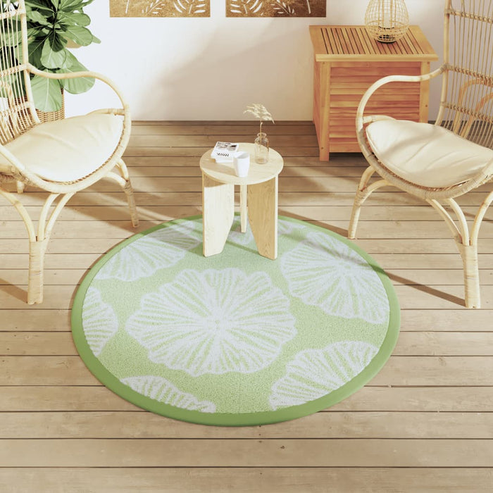 Covor de exterior, ARAKIL verde, Ø120 cm, PP WALTI