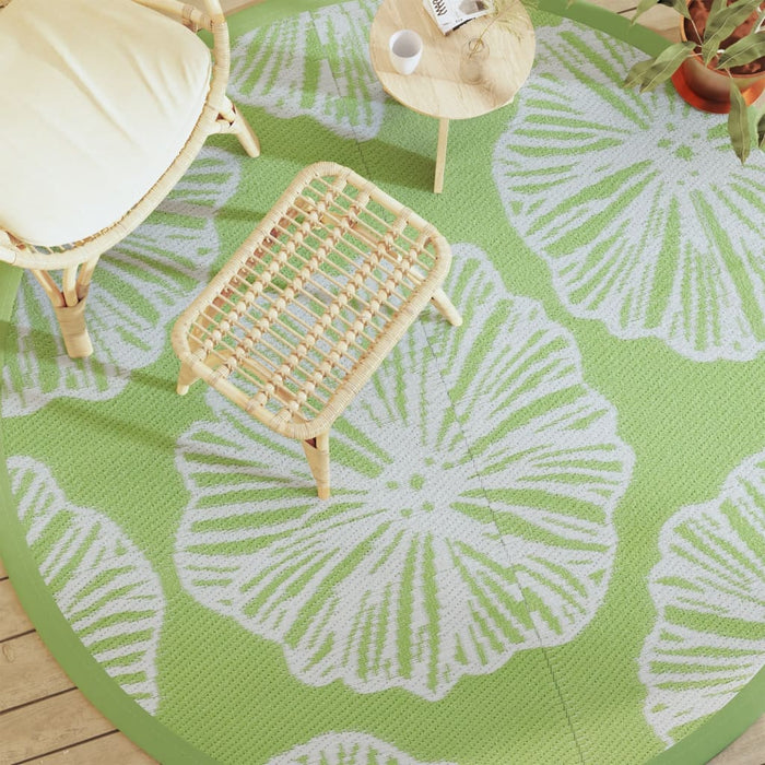 Covor de exterior, ARAKIL verde, Ø200 cm, PP - WALTI WALTI