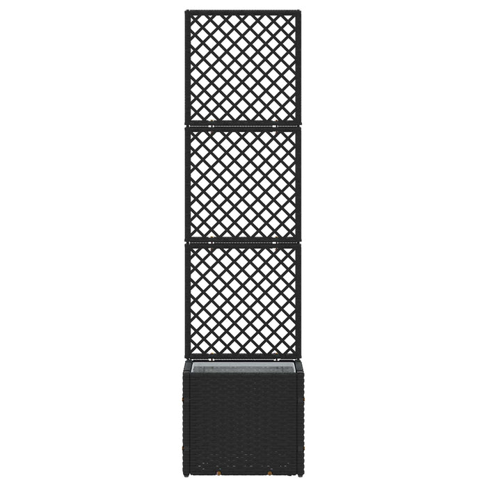 Suport pentru plante cu gard Negru 35 x 30 x 135 cm Metal WALTI