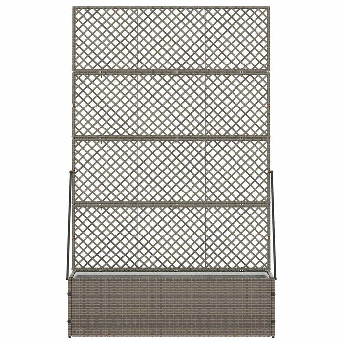 Suport pentru plante cu gard Gri 105 x 30 x 170 cm Metal WALTI