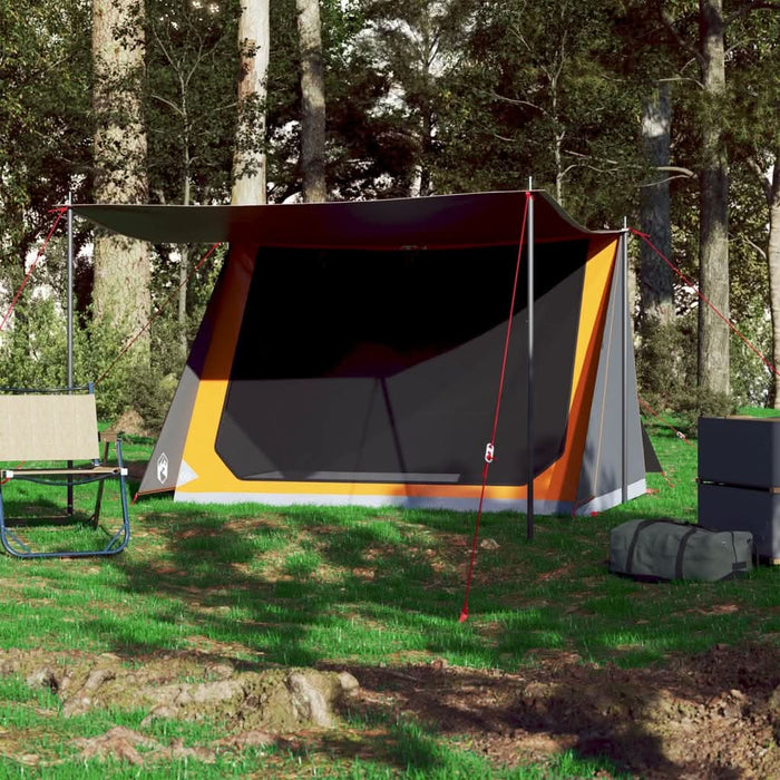 Cort de camping pentru 2 persoane, gri/portocaliu, impermeabil - WALTI WALTI