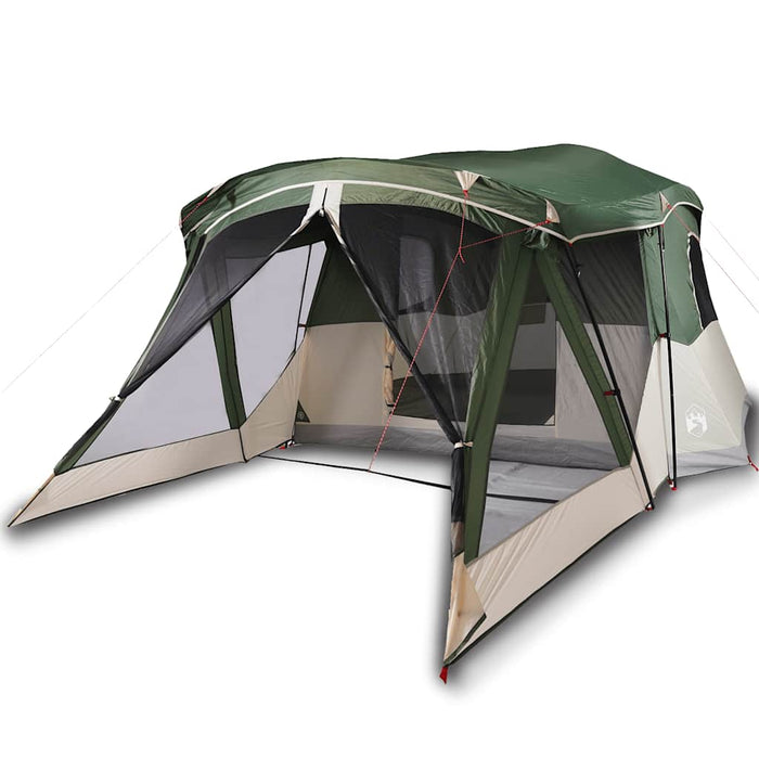 Cort de camping cu verandă 4 persoane, verde, impermeabil - WALTI WALTI