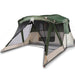 Cort de camping cu verandă 4 persoane, verde, impermeabil - WALTI WALTI
