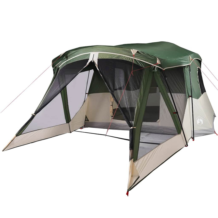 Cort de camping cu verandă 4 persoane, verde, impermeabil - WALTI WALTI