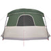 Cort de camping cu verandă 4 persoane, verde, impermeabil - WALTI WALTI