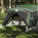 Cort de camping cu verandă 4 persoane, verde, impermeabil - WALTI WALTI