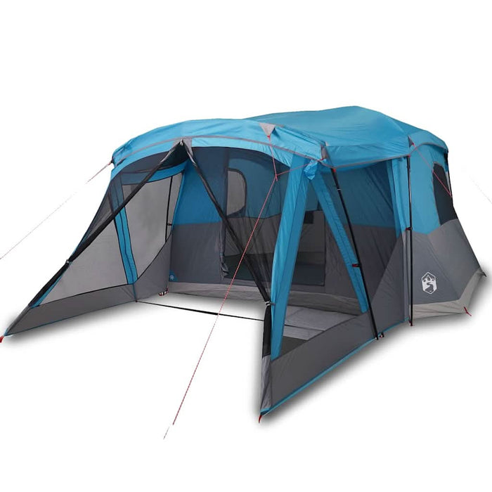 Cort de camping cu verandă 4 persoane, albastru, impermeabil - WALTI WALTI